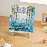Water Lily Textured Art Kit – Monet-Inspired DIY Gift Box with Easel