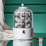 360 Rotating Jewellery Box with Built-In Tower Box - Fansee Australia