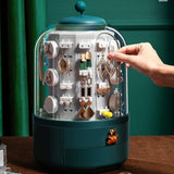360 Rotating Jewellery Box with Built-In Tower Box - Fansee Australia