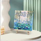 Water Lily Textured Art Kit – Monet-Inspired DIY Gift Box with Easel