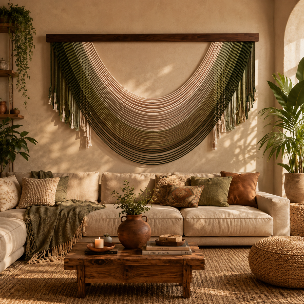 HANDWOVEN COTTON MACRAME FOR MODERN INTERIORS