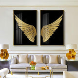 Angel Golden Wings Wall Art Prints (60x90 cm) - Fansee Australia