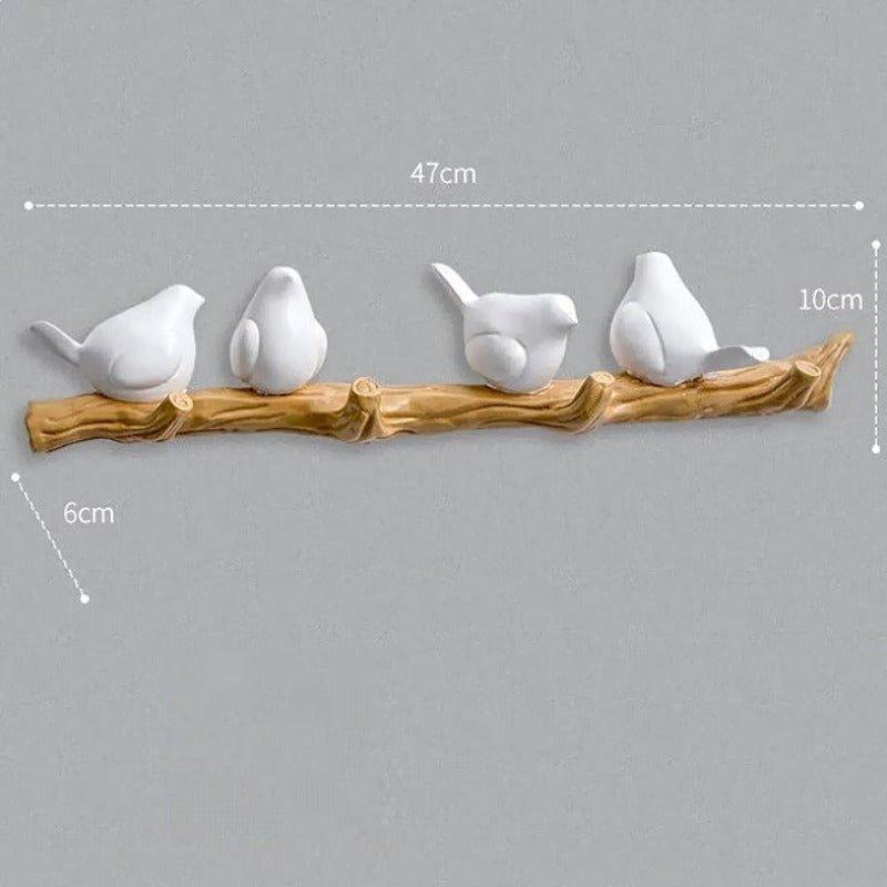 Artisan Bird Wall Hanger Resin Wall Hook - Fansee Australia
