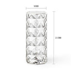 Crystal White LED USB Dimmable 3- Colour Table Lamp - Fansee Australia