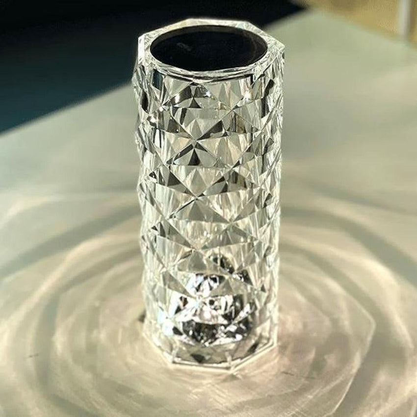 Crystal White LED USB Dimmable 3- Colour Table Lamp - Fansee Australia