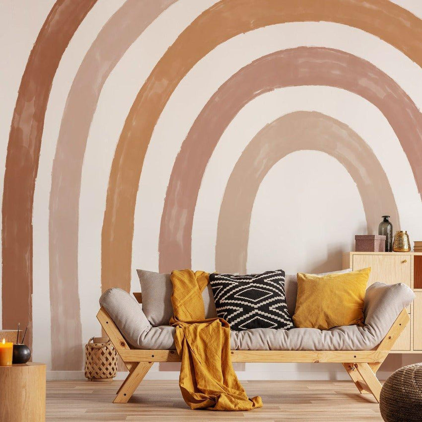 Extra Large Fabric Boho Watercolor Rainbow Wall Stickers - Fansee Australia