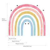 Extra Large Fabric Multicoloured Rainbow Wall Stickers - Fansee Australia