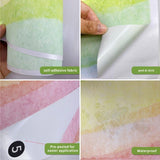 Extra Large Watercolour Blue Rainbow Fabric Wall Sticker - Fansee Australia