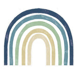 Extra Large Watercolour Blue Rainbow Fabric Wall Sticker - Fansee Australia