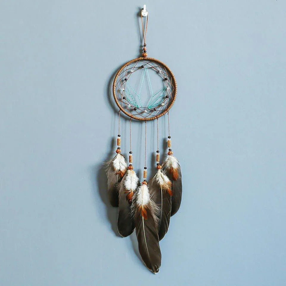 Feather Crochet Dream Catchers Wall Hanging Art - Fansee Australia