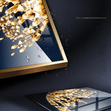 Golden Crystal Butterfly Duo Framed Wall Art - Fansee Australia