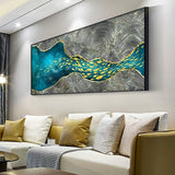 Golden Fish Canvas Wall Art Prints (70x122cm) - Fansee Australia