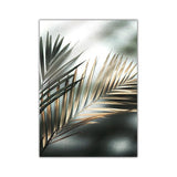 Golden Palm Leaf Botanical Wall Art Prints - 3 Pcs Set (50x70cm) - Fansee Australia