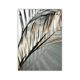 Golden Palm Leaf Botanical Wall Art Prints - 3 Pcs Set (50x70cm) - Fansee Australia