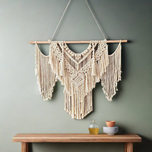 Handcrafted Macrame Wall Hanging Tapestry Cotton Wall Art - Fansee Australia