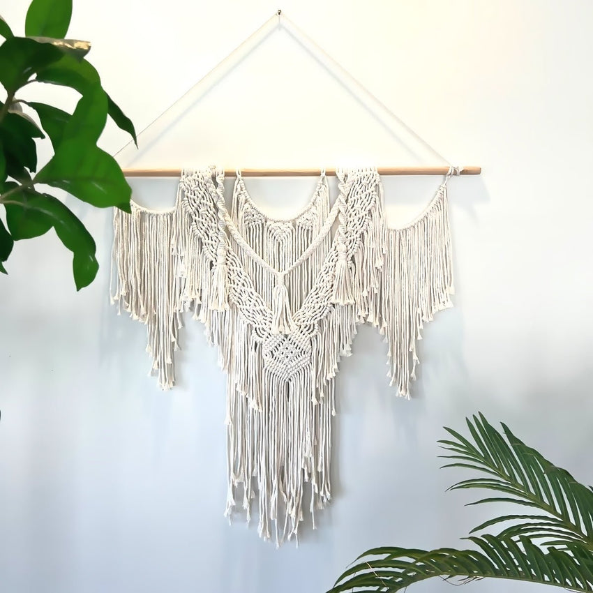 Handcrafted Macrame Wall Hanging Tapestry Cotton Wall Art - Fansee Australia