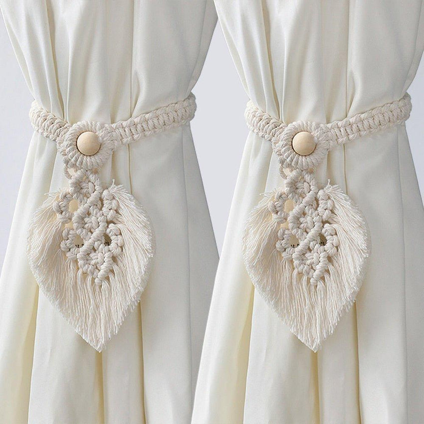 Handmade Macrame Curtain Tieback Set - Fansee Australia