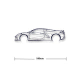 High-Performance Car Silhouette Metal Wall Art - Fansee Australia