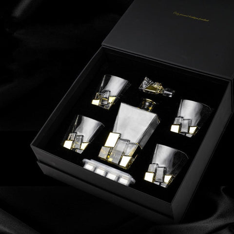 High-Quality Lead-Free Whiskey Decanter and Glasses Set Gift Box - Fansee Australia
