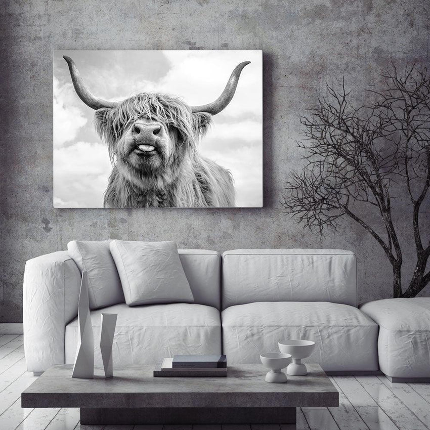 Highland Cows Wall Art Canvas (75x100cm) - Fansee Australia