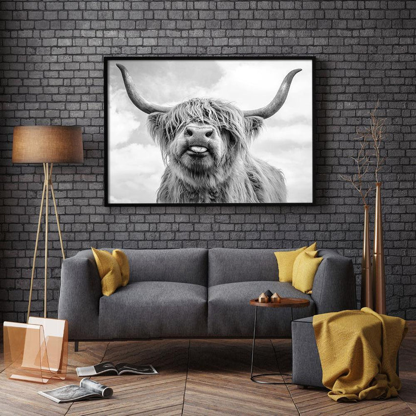 Highland Cows Wall Art Canvas (75x100cm) - Fansee Australia