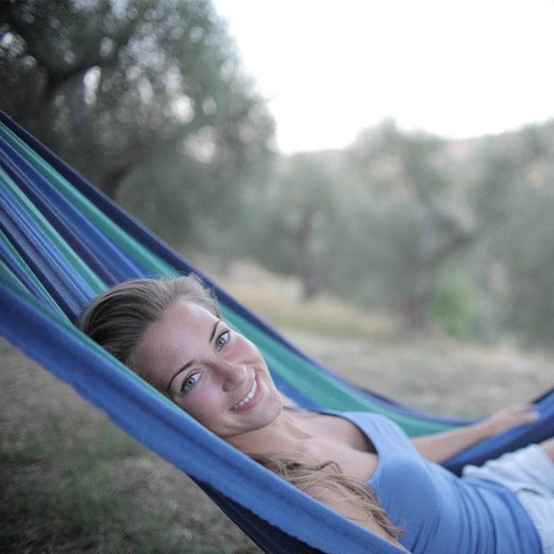 Indoor Outdoor Portable Canvas Hammock - Fansee Australia
