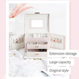 Jewellery Box with Mirror and Lock - Fansee Australia