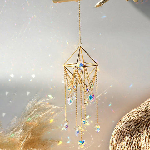 Natural Crystal Stone Sun Catcher Wall Hanging - Fansee Australia