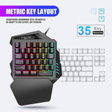 One-Handed Gaming Keyboard And Mouse Combo - Fansee Australia