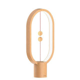 Oval Shape Magnetic LED Lamp - Wood - Fansee Australia