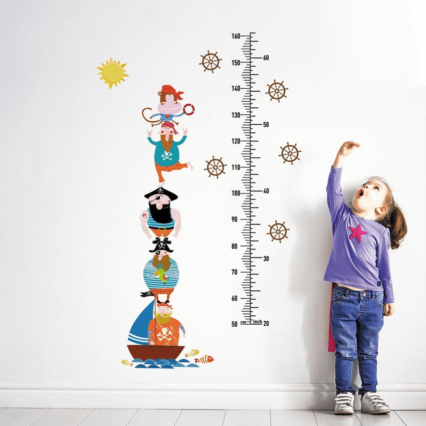 Pirates Growth Chart Wall Stickers - Fansee Australia