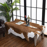 Premium Quality Large Artificial Khaki Cowhide Rug - Fansee Australia