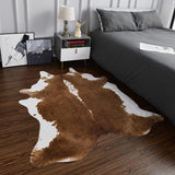 Premium Quality Large Artificial Khaki Cowhide Rug - Fansee Australia