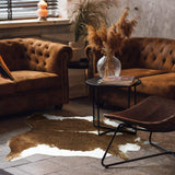 Premium Quality Large Artificial Khaki Cowhide Rug - Fansee Australia
