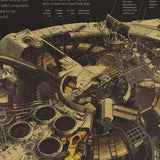 Space Ship Kraft Paper Wall Art Poster (50.5X35cm) - Fansee Australia