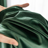 Velvet Majesty Emerald Green Blackout Curtains - Fansee Australia