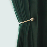 Velvet Majesty Emerald Green Blackout Curtains - Fansee Australia