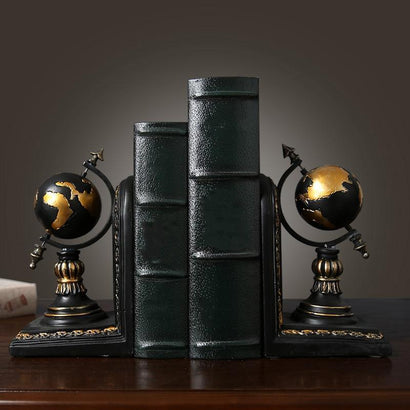 Vintage Retro Globe Bookend - Fansee Australia