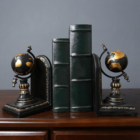 Vintage Retro Globe Bookend - Fansee Australia