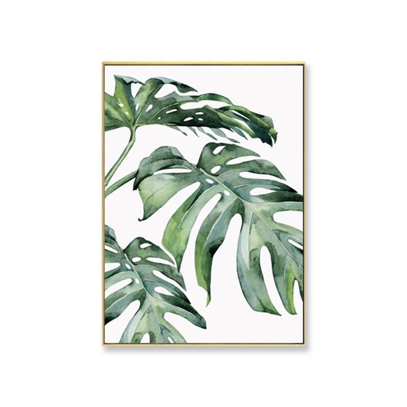 Watercolor Leaves Wall Art Canvas Prints (60x80cm) - Fansee Australia