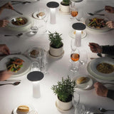 White Minimalist Table Lamp -LED USB Dimmable - Fansee Australia