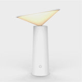 White Minimalist Table Lamp -LED USB Dimmable - Fansee Australia