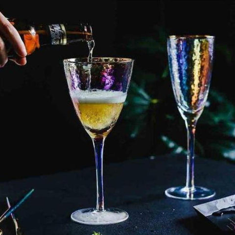 Wine Glasses 4 Pcs Set (Lumière Arrosée- V) - Fansee Australia