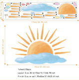Sunrise On Rainy Cloudy Day Wall Sticker - Fansee Australia