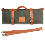 11 Pocket Canvas Green Knife Bag - Fansee Australia