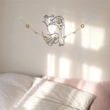 11Pcs Gold Shining Metal Moon Phase Garland Wall Decor Set - Fansee Australia