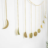 11Pcs Handmade Gold Moon Phase Garland Wall Decoration Set - Fansee Australia