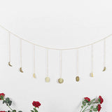 11Pcs Handmade Gold Moon Phase Garland Wall Decoration Set - Fansee Australia