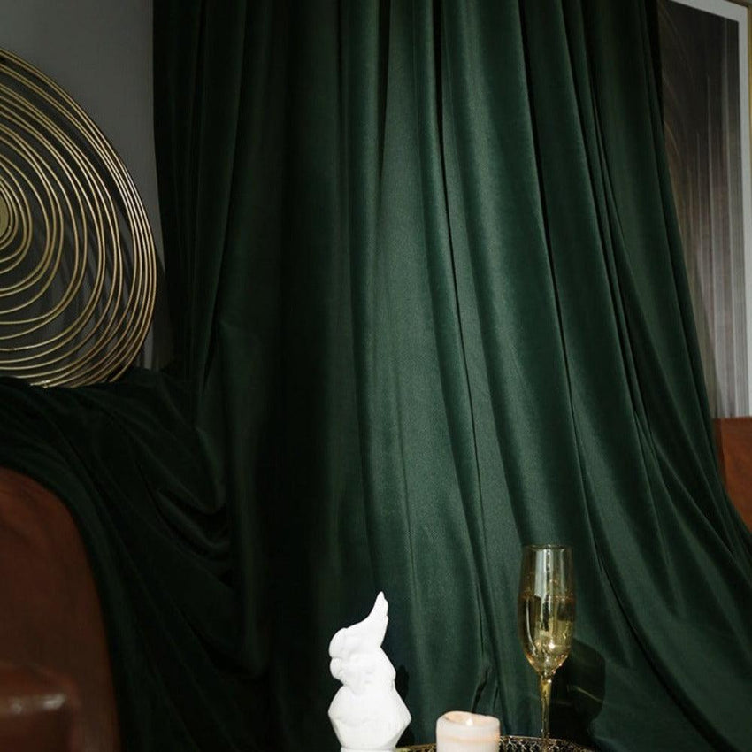 Veloura Luxe Velvet Room-Darkening Curtain Panel – Premium Velvet Drapery
