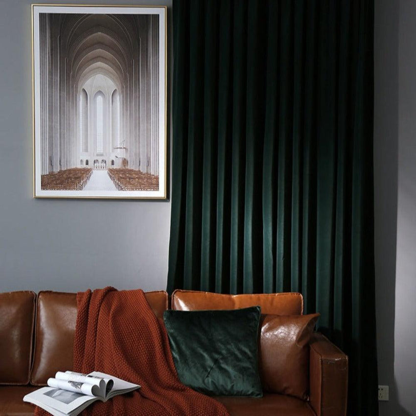 Veloura Luxe Velvet Room-Darkening Curtain Panel – Premium Velvet Drapery